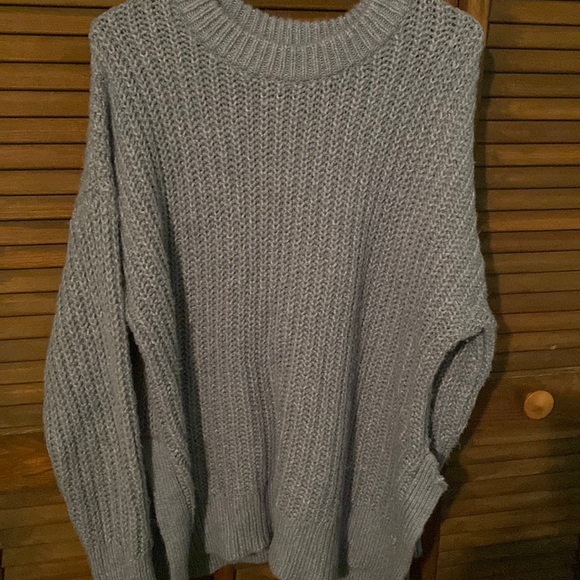 aerie Sweaters - Aerie pretty medium blue knit sweater